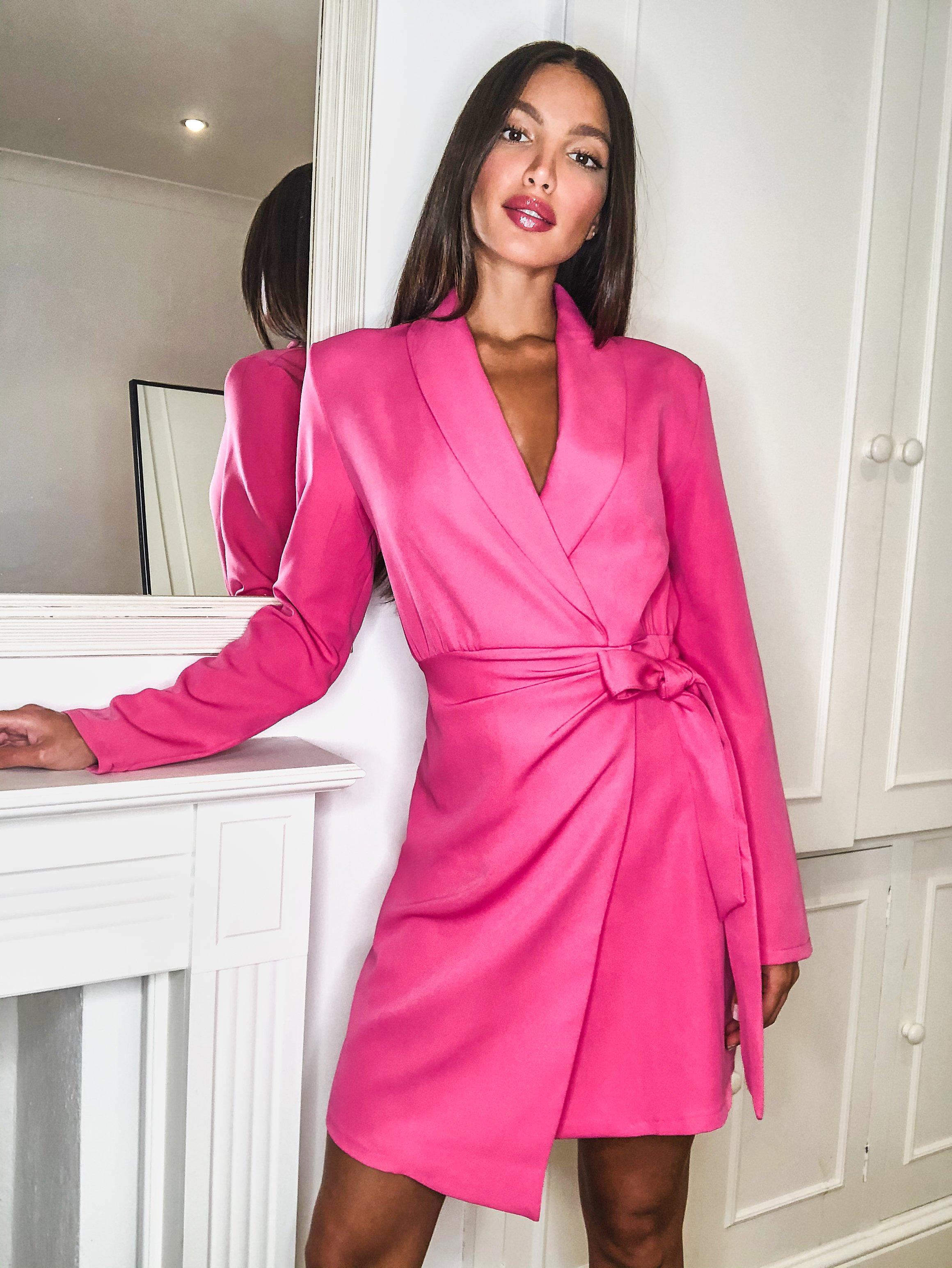 Nasty gal pink blazer sales dress